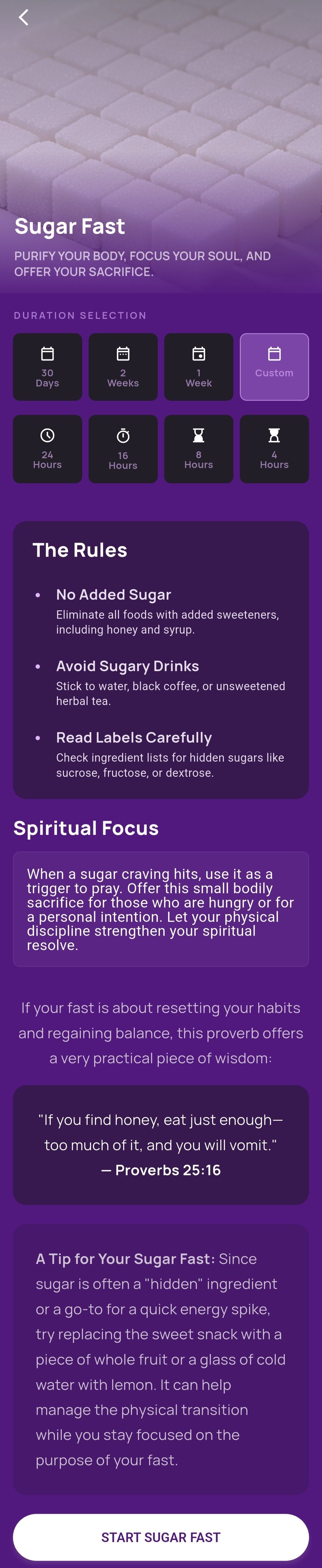 Sugar Fast